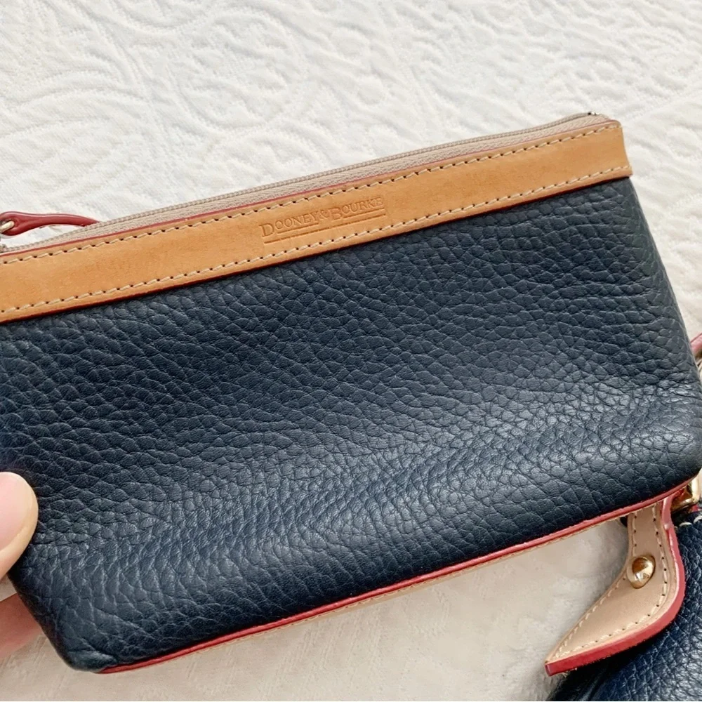 Dooney & Bourke Dillen Leather Double Pocket Satchel‎ and Matching Pouch